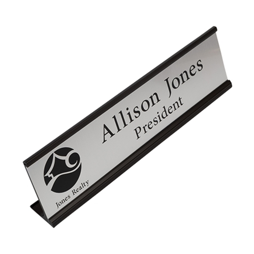Engraved Name Plate With Desk Holder Name Badge Productions